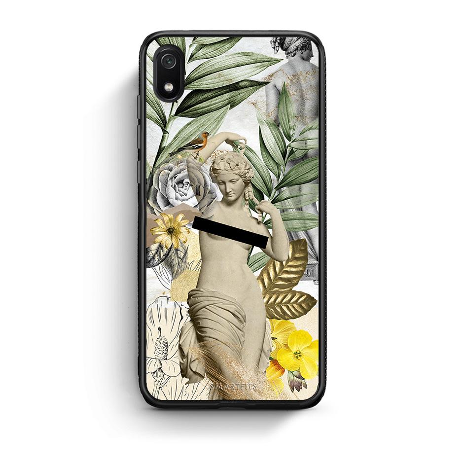 Xiaomi Redmi 7A Woman Statue θήκη από τη Smartfits με σχέδιο στο πίσω μέρος και μαύρο περίβλημα | Smartphone case with colorful back and black bezels by Smartfits