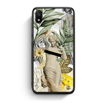 Xiaomi Redmi 7A Woman Statue θήκη από τη Smartfits με σχέδιο στο πίσω μέρος και μαύρο περίβλημα | Smartphone case with colorful back and black bezels by Smartfits