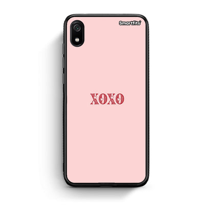 Xiaomi Redmi 7A XOXO Love θήκη από τη Smartfits με σχέδιο στο πίσω μέρος και μαύρο περίβλημα | Smartphone case with colorful back and black bezels by Smartfits