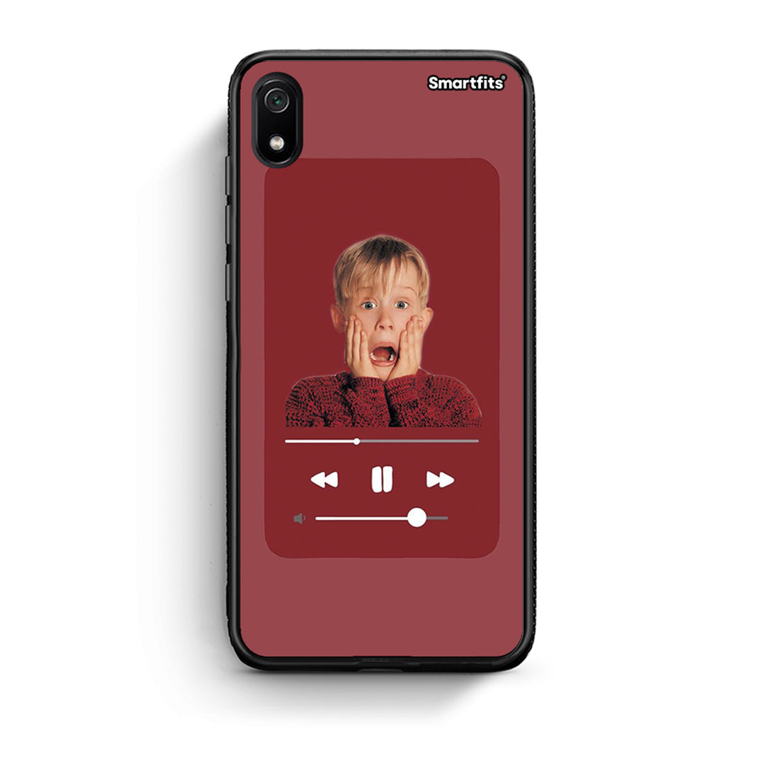 Xiaomi Redmi 7A Xmas Alone Music θήκη από τη Smartfits με σχέδιο στο πίσω μέρος και μαύρο περίβλημα | Smartphone case with colorful back and black bezels by Smartfits