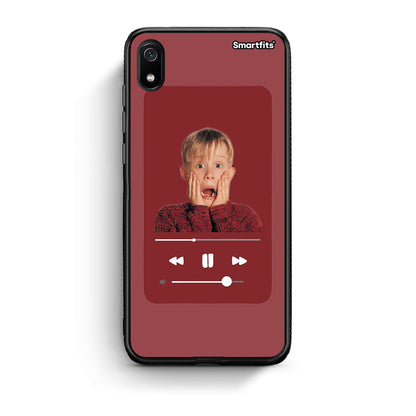 Xiaomi Redmi 7A Xmas Alone Music θήκη από τη Smartfits με σχέδιο στο πίσω μέρος και μαύρο περίβλημα | Smartphone case with colorful back and black bezels by Smartfits