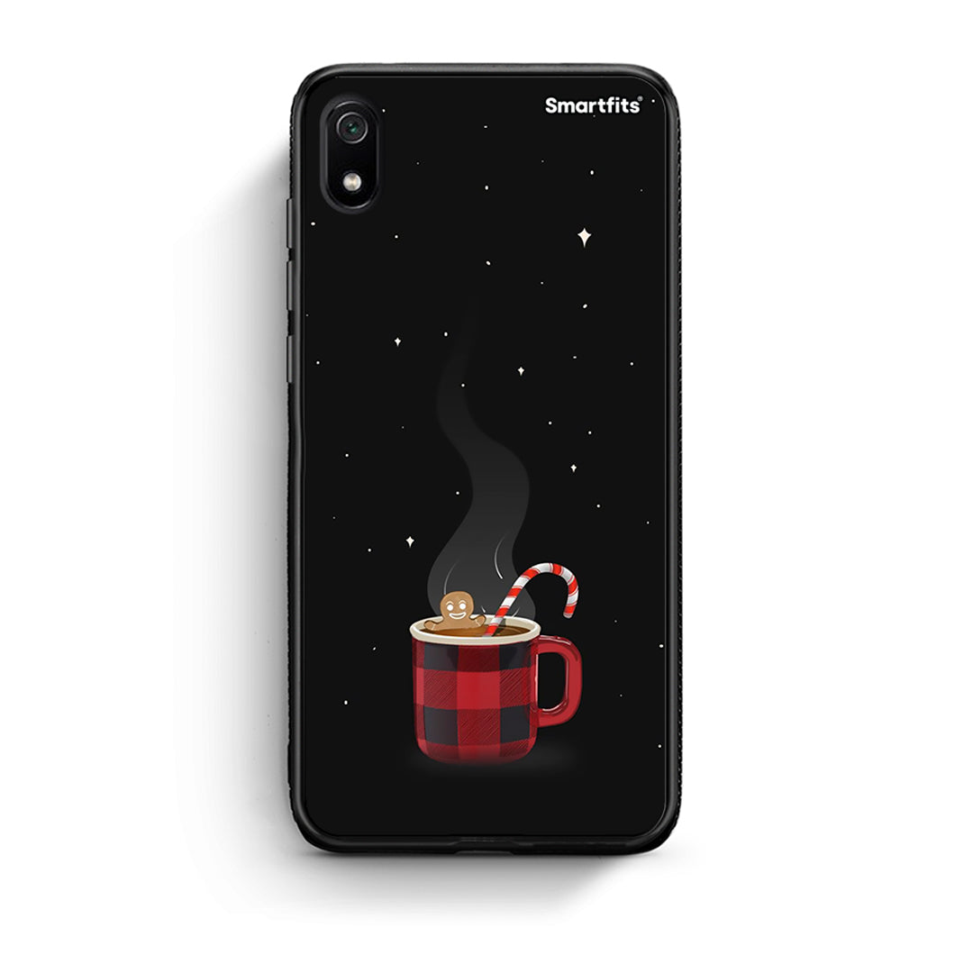 Xiaomi Redmi 7A Xmas Bathing θήκη από τη Smartfits με σχέδιο στο πίσω μέρος και μαύρο περίβλημα | Smartphone case with colorful back and black bezels by Smartfits