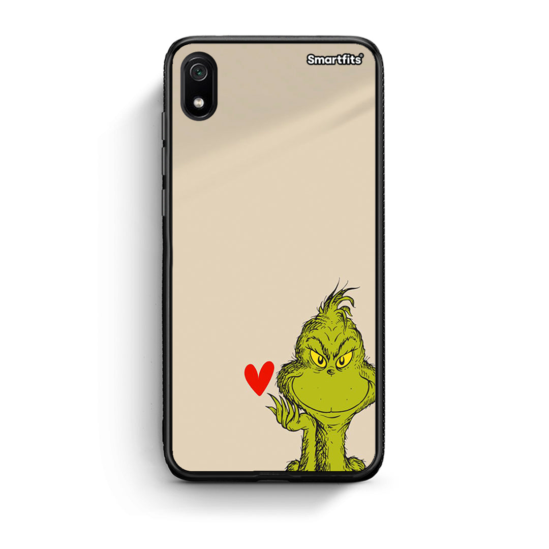 Xiaomi Redmi 7A Xmas Grinch θήκη από τη Smartfits με σχέδιο στο πίσω μέρος και μαύρο περίβλημα | Smartphone case with colorful back and black bezels by Smartfits