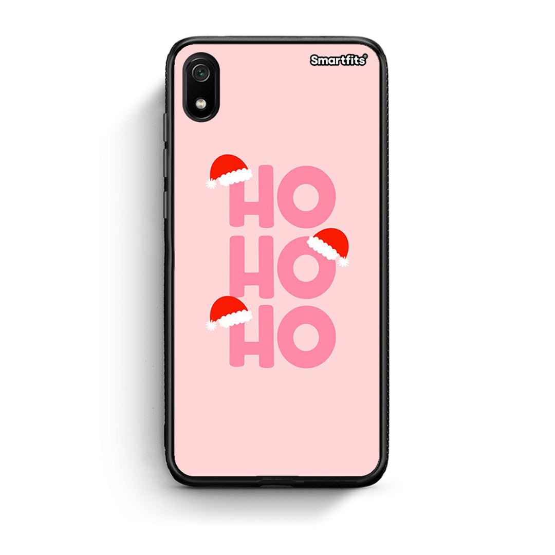 Xiaomi Redmi 7A Xmas Ho Ho Ho θήκη από τη Smartfits με σχέδιο στο πίσω μέρος και μαύρο περίβλημα | Smartphone case with colorful back and black bezels by Smartfits