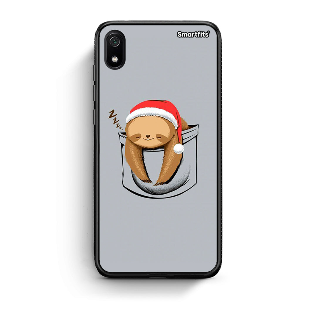 Xiaomi Redmi 7A Xmas Zzzz θήκη από τη Smartfits με σχέδιο στο πίσω μέρος και μαύρο περίβλημα | Smartphone case with colorful back and black bezels by Smartfits