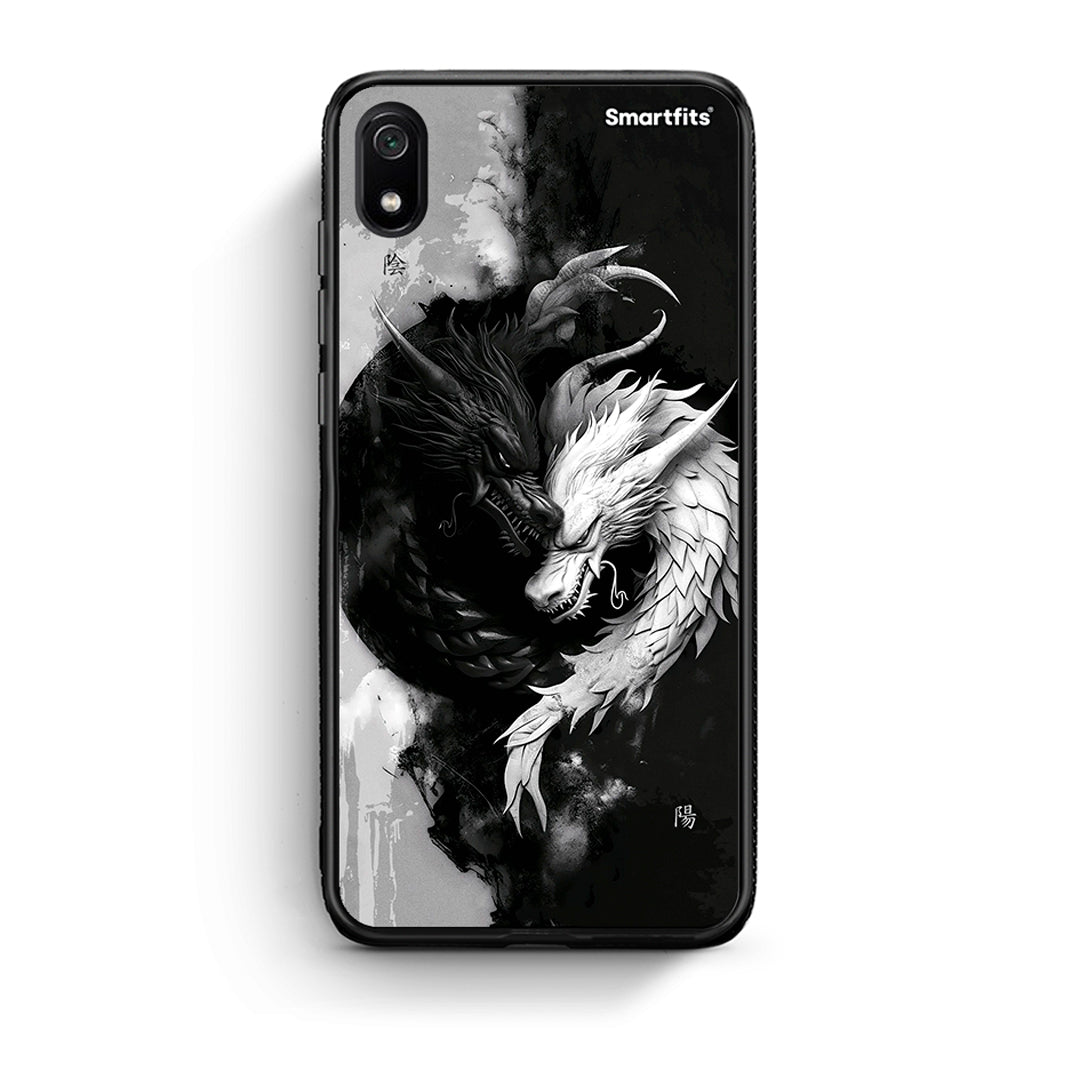 Xiaomi Redmi 7A Yin Yang Θήκη από τη Smartfits με σχέδιο στο πίσω μέρος και μαύρο περίβλημα | Smartphone case with colorful back and black bezels by Smartfits