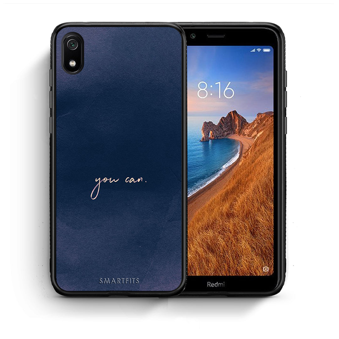 Θήκη Xiaomi Redmi 7A You Can από τη Smartfits με σχέδιο στο πίσω μέρος και μαύρο περίβλημα | Xiaomi Redmi 7A You Can case with colorful back and black bezels