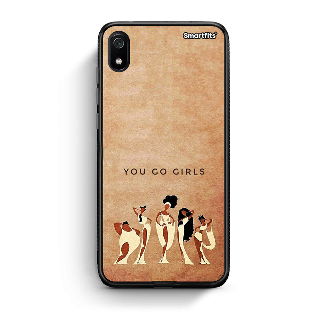 Xiaomi Redmi 7A You Go Girl θήκη από τη Smartfits με σχέδιο στο πίσω μέρος και μαύρο περίβλημα | Smartphone case with colorful back and black bezels by Smartfits