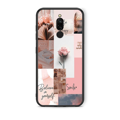Xiaomi Redmi 8 Aesthetic Collage θήκη από τη Smartfits με σχέδιο στο πίσω μέρος και μαύρο περίβλημα | Smartphone case with colorful back and black bezels by Smartfits
