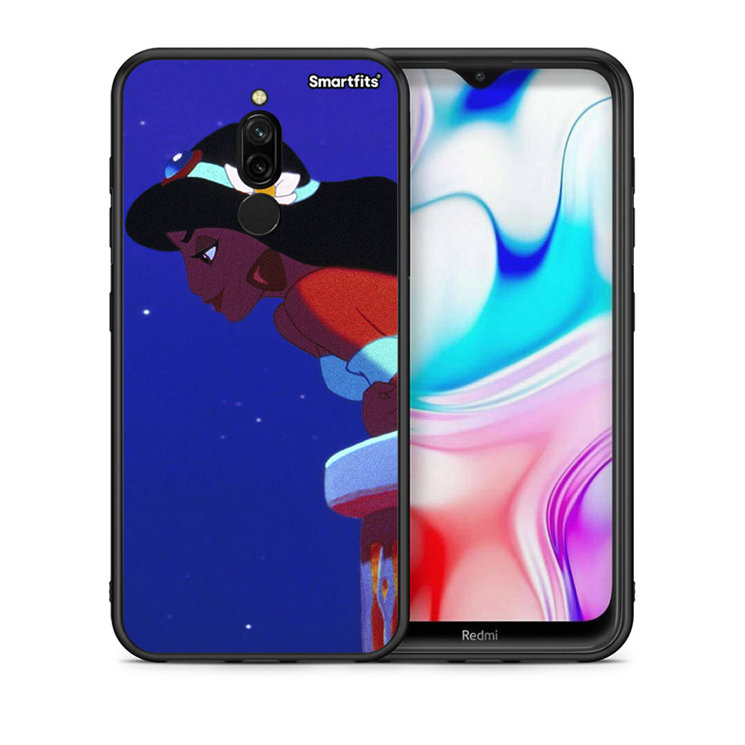 Θήκη Xiaomi Redmi 8 Alladin And Jasmine Love 2 από τη Smartfits με σχέδιο στο πίσω μέρος και μαύρο περίβλημα | Xiaomi Redmi 8 Alladin And Jasmine Love 2 case with colorful back and black bezels