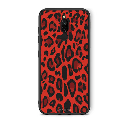 4 - Xiaomi Redmi 8 Red Leopard Animal case, cover, bumper