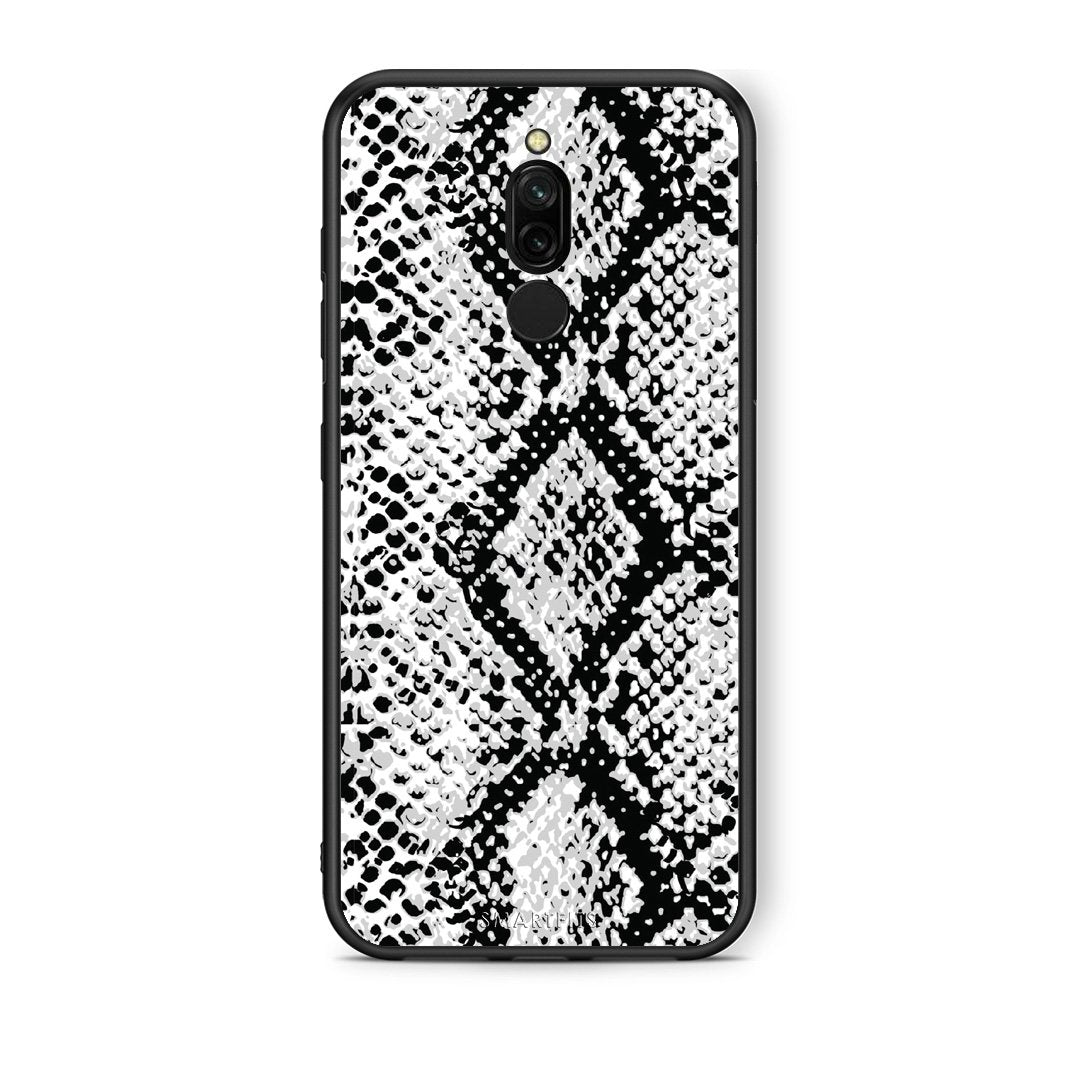 24 - Xiaomi Redmi 8 White Snake Animal case, cover, bumper