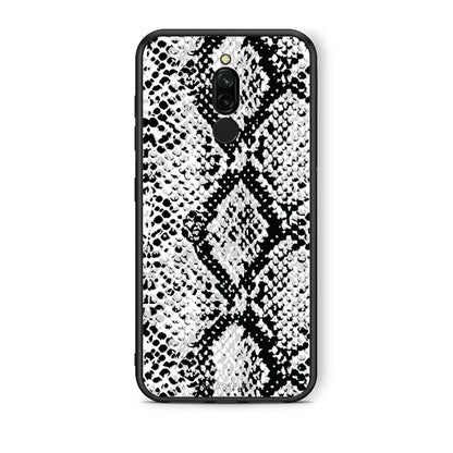24 - Xiaomi Redmi 8 White Snake Animal case, cover, bumper