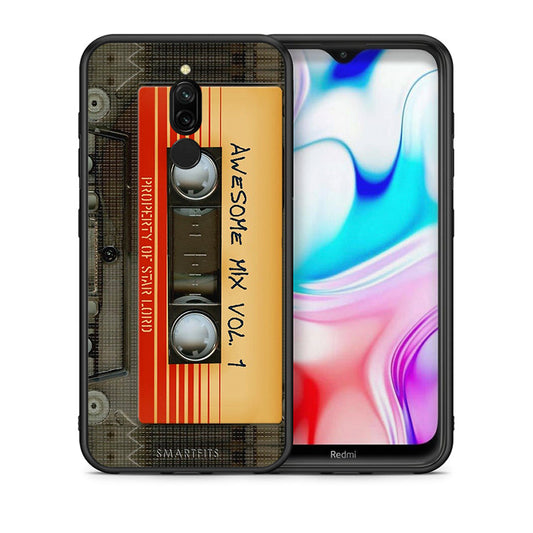 Θήκη Xiaomi Redmi 8 Awesome Mix από τη Smartfits με σχέδιο στο πίσω μέρος και μαύρο περίβλημα | Xiaomi Redmi 8 Awesome Mix case with colorful back and black bezels