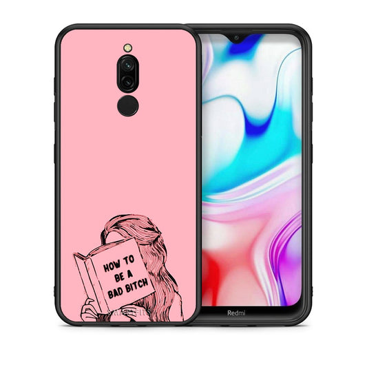 Θήκη Xiaomi Redmi 8 Bad Bitch από τη Smartfits με σχέδιο στο πίσω μέρος και μαύρο περίβλημα | Xiaomi Redmi 8 Bad Bitch case with colorful back and black bezels