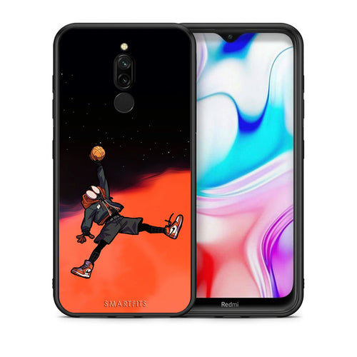 Θήκη Xiaomi Redmi 8 Basketball Hero από τη Smartfits με σχέδιο στο πίσω μέρος και μαύρο περίβλημα | Xiaomi Redmi 8 Basketball Hero case with colorful back and black bezels