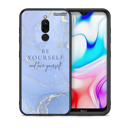 Θήκη Xiaomi Redmi 8 Be Yourself από τη Smartfits με σχέδιο στο πίσω μέρος και μαύρο περίβλημα | Xiaomi Redmi 8 Be Yourself case with colorful back and black bezels