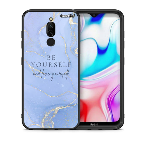 Θήκη Xiaomi Redmi 8 Be Yourself από τη Smartfits με σχέδιο στο πίσω μέρος και μαύρο περίβλημα | Xiaomi Redmi 8 Be Yourself case with colorful back and black bezels