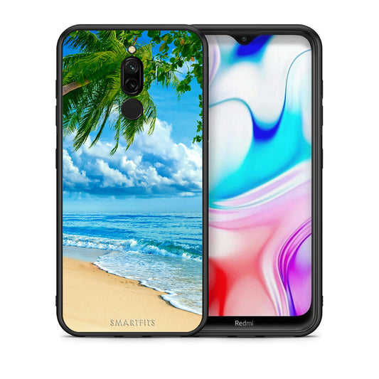 Θήκη Xiaomi Redmi 8 Beautiful Beach από τη Smartfits με σχέδιο στο πίσω μέρος και μαύρο περίβλημα | Xiaomi Redmi 8 Beautiful Beach case with colorful back and black bezels