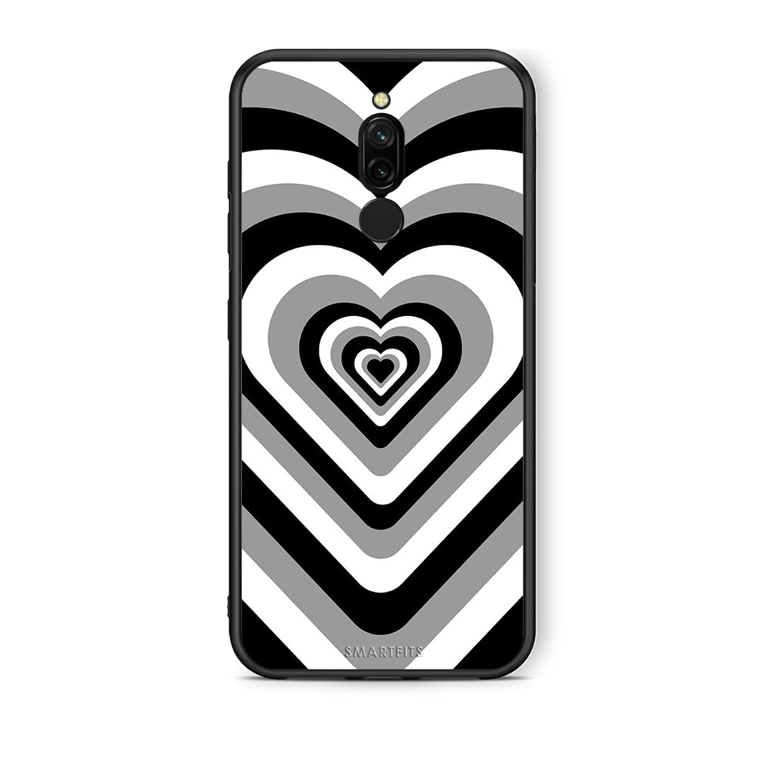 Xiaomi Redmi 8 Black Hearts θήκη από τη Smartfits με σχέδιο στο πίσω μέρος και μαύρο περίβλημα | Smartphone case with colorful back and black bezels by Smartfits