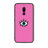 Thumbnail for Xiaomi Redmi 8 Blue Eye Pink θήκη από τη Smartfits με σχέδιο στο πίσω μέρος και μαύρο περίβλημα | Smartphone case with colorful back and black bezels by Smartfits