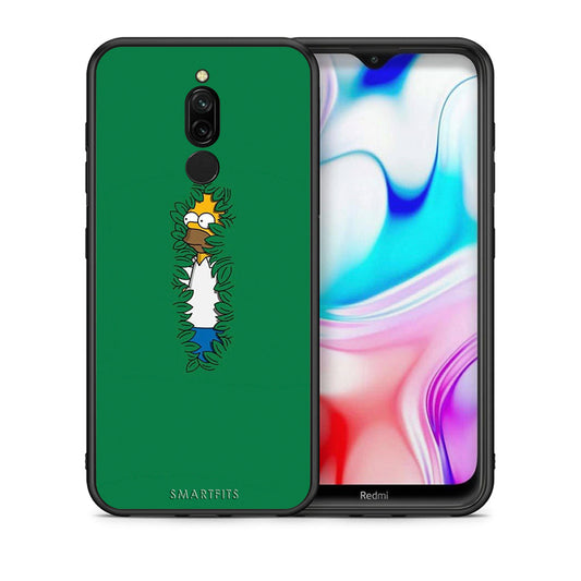 Θήκη Αγίου Βαλεντίνου Xiaomi Redmi 8 Bush Man από τη Smartfits με σχέδιο στο πίσω μέρος και μαύρο περίβλημα | Xiaomi Redmi 8 Bush Man case with colorful back and black bezels