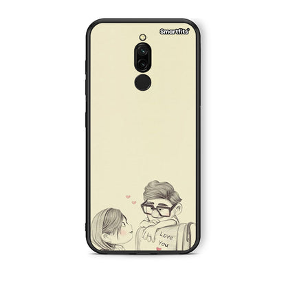 Xiaomi Redmi 8 Carl And Ellie θήκη από τη Smartfits με σχέδιο στο πίσω μέρος και μαύρο περίβλημα | Smartphone case with colorful back and black bezels by Smartfits