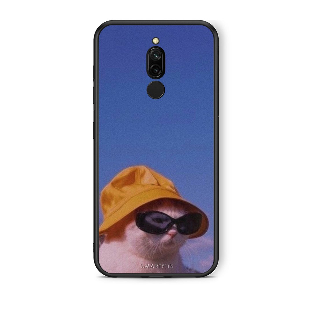 Xiaomi Redmi 8 Cat Diva θήκη από τη Smartfits με σχέδιο στο πίσω μέρος και μαύρο περίβλημα | Smartphone case with colorful back and black bezels by Smartfits
