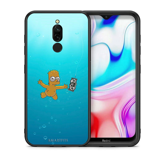 Θήκη Xiaomi Redmi 8 Chasing Money από τη Smartfits με σχέδιο στο πίσω μέρος και μαύρο περίβλημα | Xiaomi Redmi 8 Chasing Money case with colorful back and black bezels