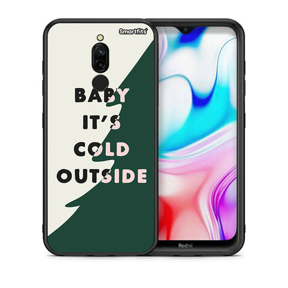 Θήκη Xiaomi Redmi 8 Cold Outside από τη Smartfits με σχέδιο στο πίσω μέρος και μαύρο περίβλημα | Xiaomi Redmi 8 Cold Outside case with colorful back and black bezels