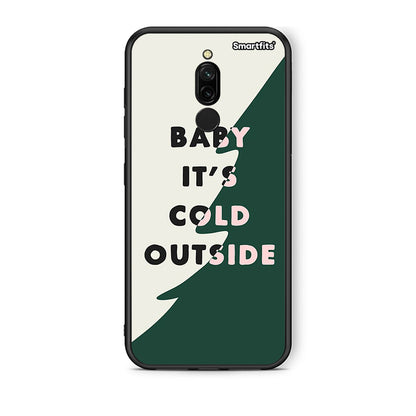 Xiaomi Redmi 8 Cold Outside θήκη από τη Smartfits με σχέδιο στο πίσω μέρος και μαύρο περίβλημα | Smartphone case with colorful back and black bezels by Smartfits