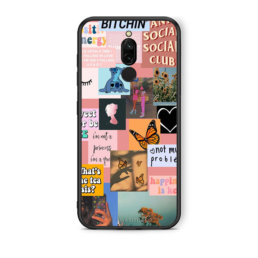 Xiaomi Redmi 8 Collage Bitchin Θήκη Αγίου Βαλεντίνου από τη Smartfits με σχέδιο στο πίσω μέρος και μαύρο περίβλημα | Smartphone case with colorful back and black bezels by Smartfits