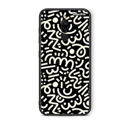 Xiaomi Redmi 8 Doodle Art Θήκη από τη Smartfits με σχέδιο στο πίσω μέρος και μαύρο περίβλημα | Smartphone case with colorful back and black bezels by Smartfits