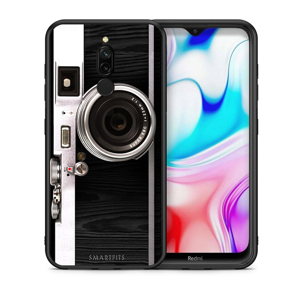 Θήκη Xiaomi Redmi 8 Emily In Paris από τη Smartfits με σχέδιο στο πίσω μέρος και μαύρο περίβλημα | Xiaomi Redmi 8 Emily In Paris case with colorful back and black bezels