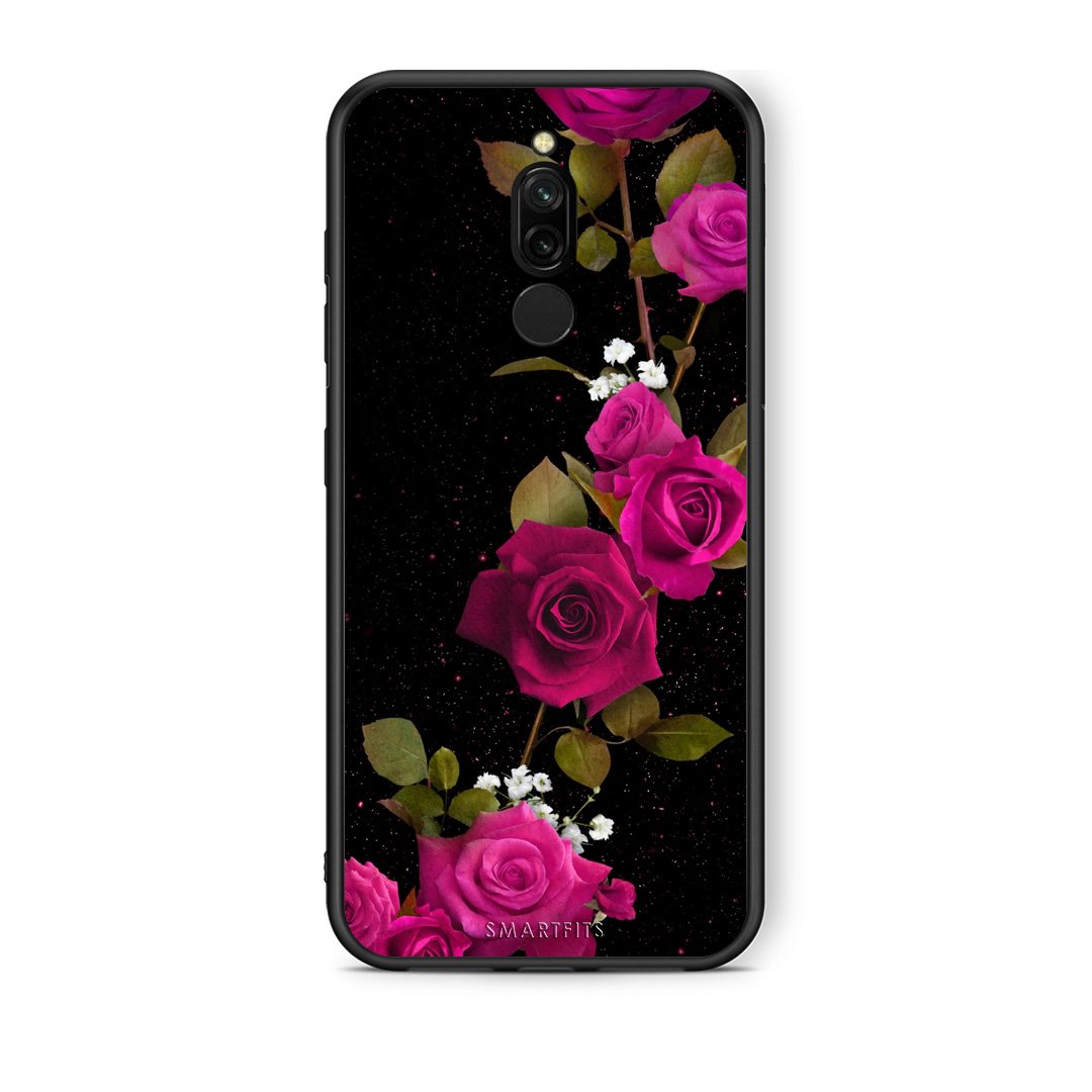 4 - Xiaomi Redmi 8 Red Roses Flower case, cover, bumper