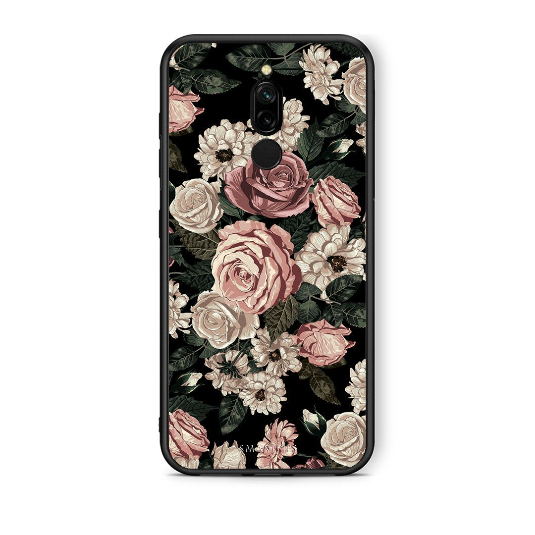 4 - Xiaomi Redmi 8 Wild Roses Flower case, cover, bumper