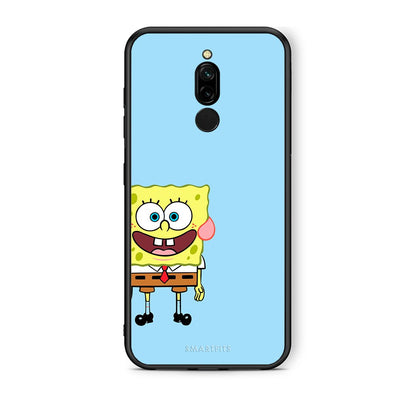 Xiaomi Redmi 8 Friends Bob θήκη από τη Smartfits με σχέδιο στο πίσω μέρος και μαύρο περίβλημα | Smartphone case with colorful back and black bezels by Smartfits