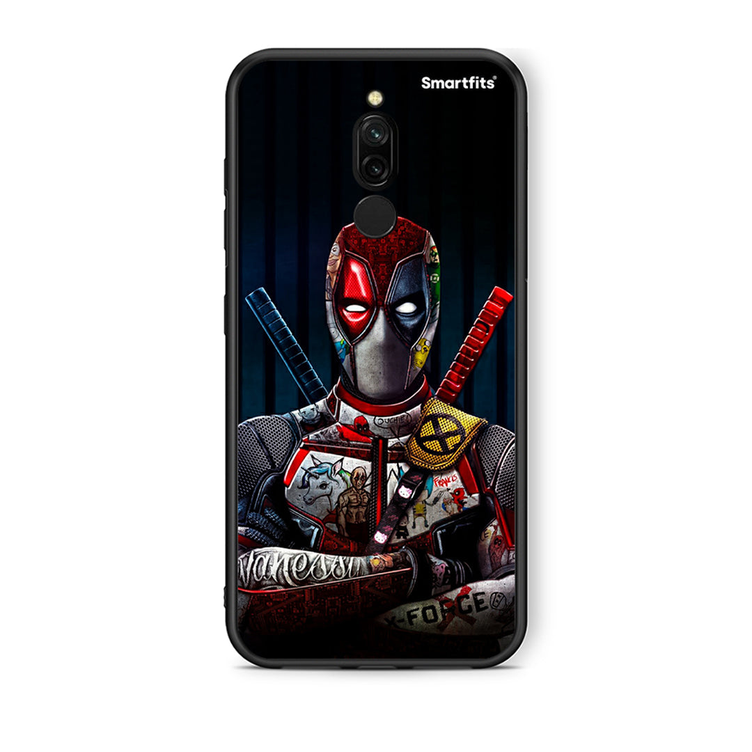 Xiaomi Redmi 8 Funny Guy θήκη από τη Smartfits με σχέδιο στο πίσω μέρος και μαύρο περίβλημα | Smartphone case with colorful back and black bezels by Smartfits