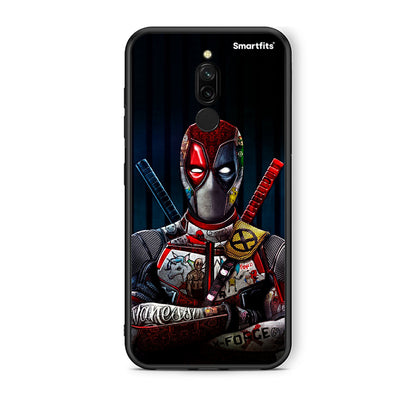 Xiaomi Redmi 8 Funny Guy θήκη από τη Smartfits με σχέδιο στο πίσω μέρος και μαύρο περίβλημα | Smartphone case with colorful back and black bezels by Smartfits