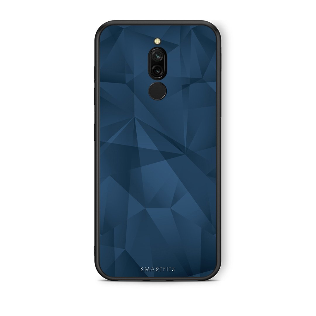 39 - Xiaomi Redmi 8 Blue Abstract Geometric case, cover, bumper