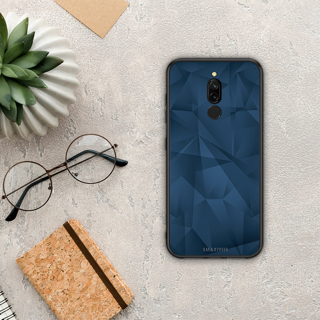 Geometric Blue Abstract - Xiaomi Redmi 8 θήκη