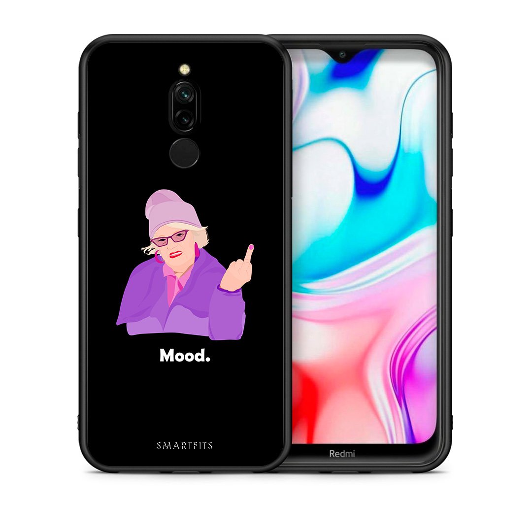 Θήκη Xiaomi Redmi 8 Grandma Mood Black από τη Smartfits με σχέδιο στο πίσω μέρος και μαύρο περίβλημα | Xiaomi Redmi 8 Grandma Mood Black case with colorful back and black bezels