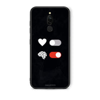 Thumbnail for Xiaomi Redmi 8 Heart Vs Brain Θήκη Αγίου Βαλεντίνου από τη Smartfits με σχέδιο στο πίσω μέρος και μαύρο περίβλημα | Smartphone case with colorful back and black bezels by Smartfits