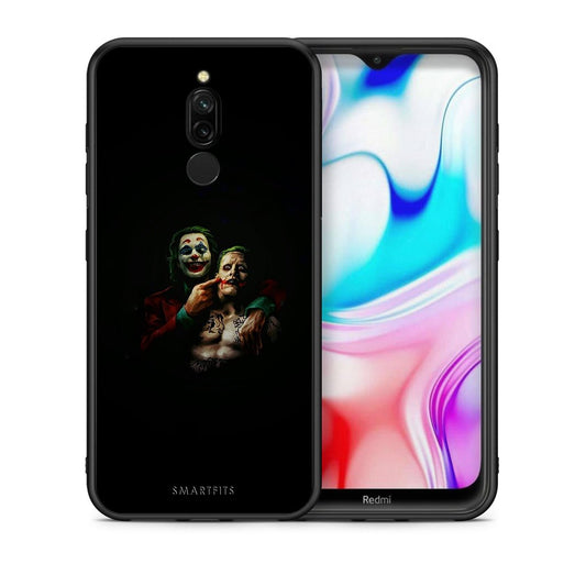Θήκη Xiaomi Redmi 8 Clown Hero από τη Smartfits με σχέδιο στο πίσω μέρος και μαύρο περίβλημα | Xiaomi Redmi 8 Clown Hero case with colorful back and black bezels