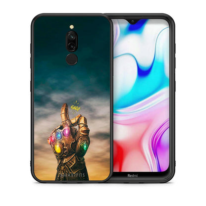 Θήκη Xiaomi Redmi 8 Infinity Snap από τη Smartfits με σχέδιο στο πίσω μέρος και μαύρο περίβλημα | Xiaomi Redmi 8 Infinity Snap case with colorful back and black bezels