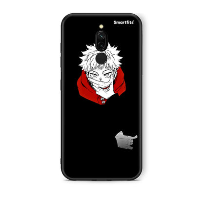 Xiaomi Redmi 8 Itadori Anime θήκη από τη Smartfits με σχέδιο στο πίσω μέρος και μαύρο περίβλημα | Smartphone case with colorful back and black bezels by Smartfits