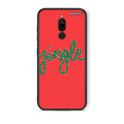 Xiaomi Redmi 8 Jingle Xmas θήκη από τη Smartfits με σχέδιο στο πίσω μέρος και μαύρο περίβλημα | Smartphone case with colorful back and black bezels by Smartfits