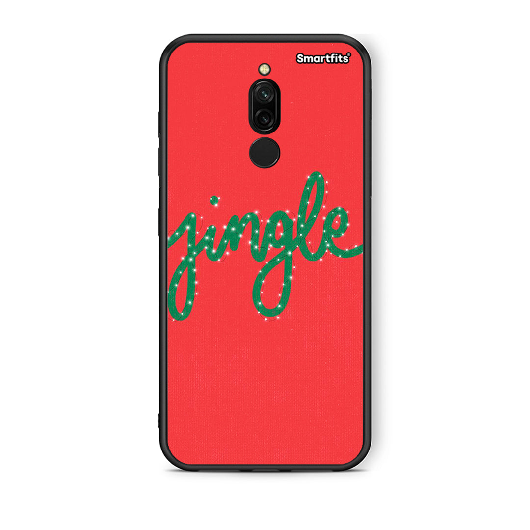 Xiaomi Redmi 8 Jingle Xmas θήκη από τη Smartfits με σχέδιο στο πίσω μέρος και μαύρο περίβλημα | Smartphone case with colorful back and black bezels by Smartfits