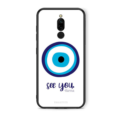 Xiaomi Redmi 8 Karma Says θήκη από τη Smartfits με σχέδιο στο πίσω μέρος και μαύρο περίβλημα | Smartphone case with colorful back and black bezels by Smartfits