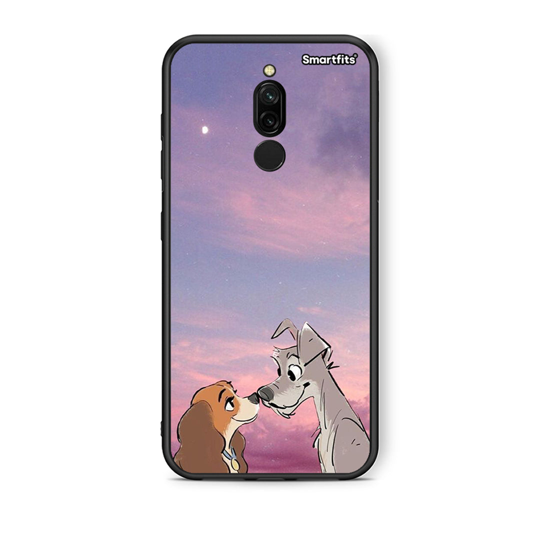 Xiaomi Redmi 8 Lady And Tramp θήκη από τη Smartfits με σχέδιο στο πίσω μέρος και μαύρο περίβλημα | Smartphone case with colorful back and black bezels by Smartfits